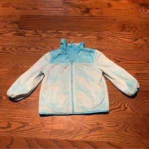Oshkosh Baby Girl Clothes 3T Blue Fully Reversible Jacket